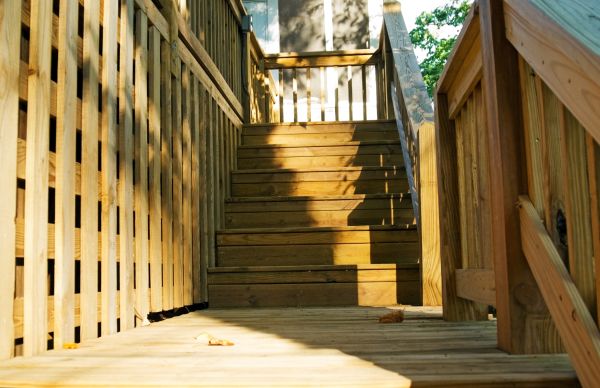 Deck Steps Replacement in Rochester