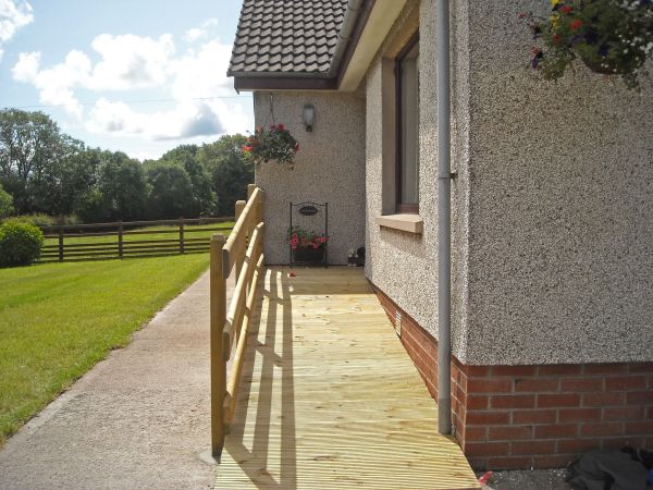 Hardwood Ramp Installation in Rochester