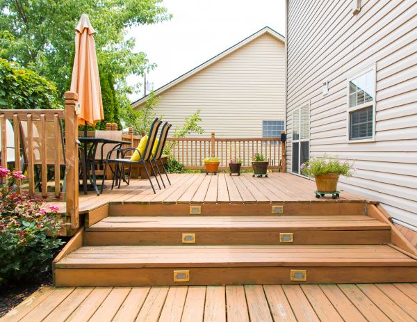 Wooden Patio Installation in Rochester