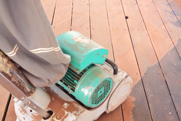 Cedar Deck Sanding in Rochester